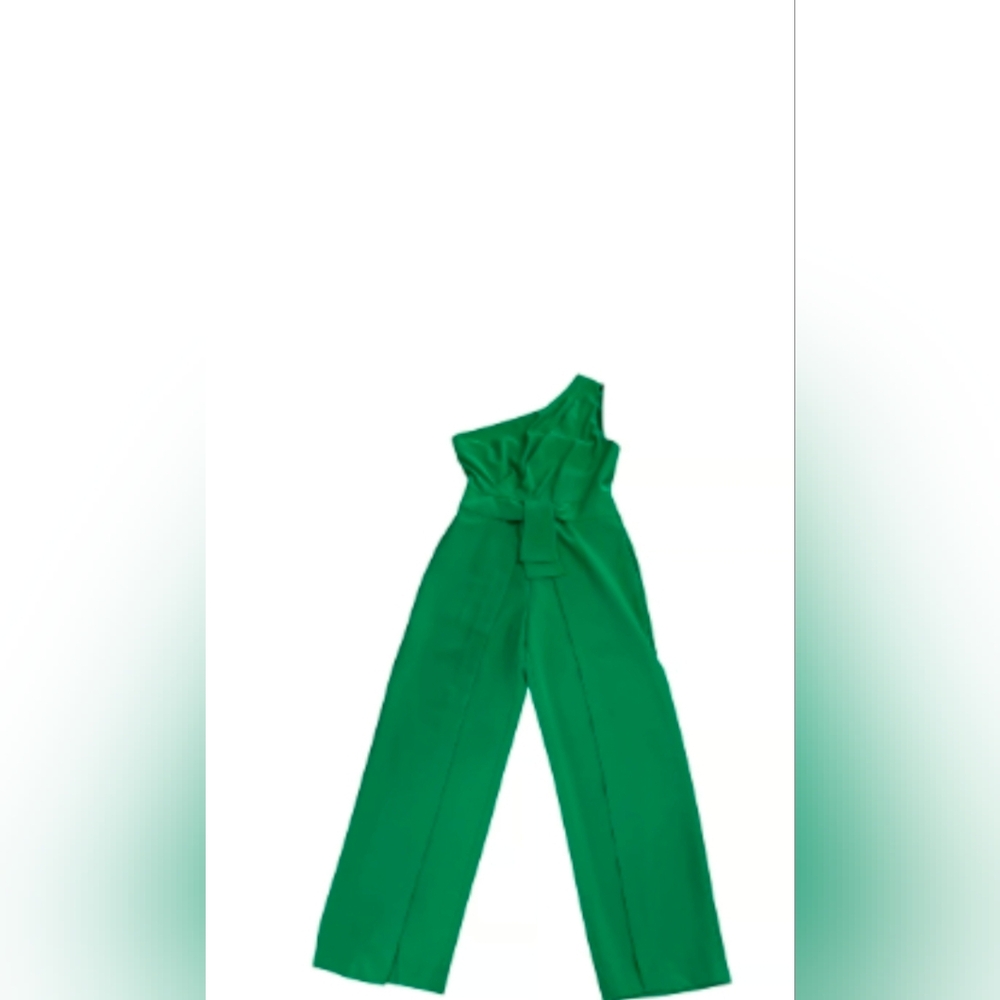 NWT-Alex Marie One-Shoulder Kelly Green Jumpsuit